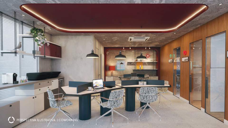 Coworking e sala de reuniões